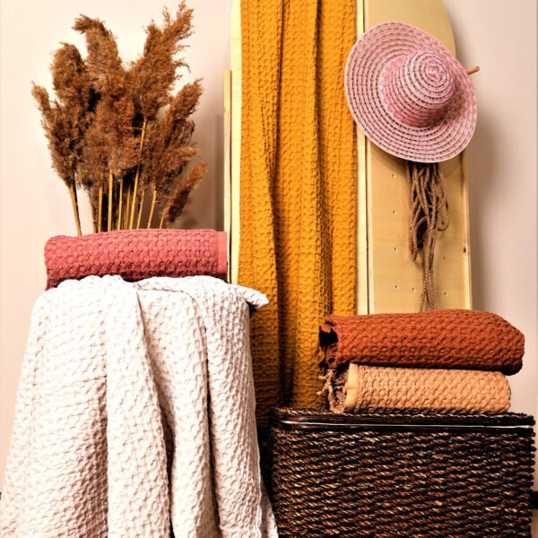 Big Waffle Throw Blanket