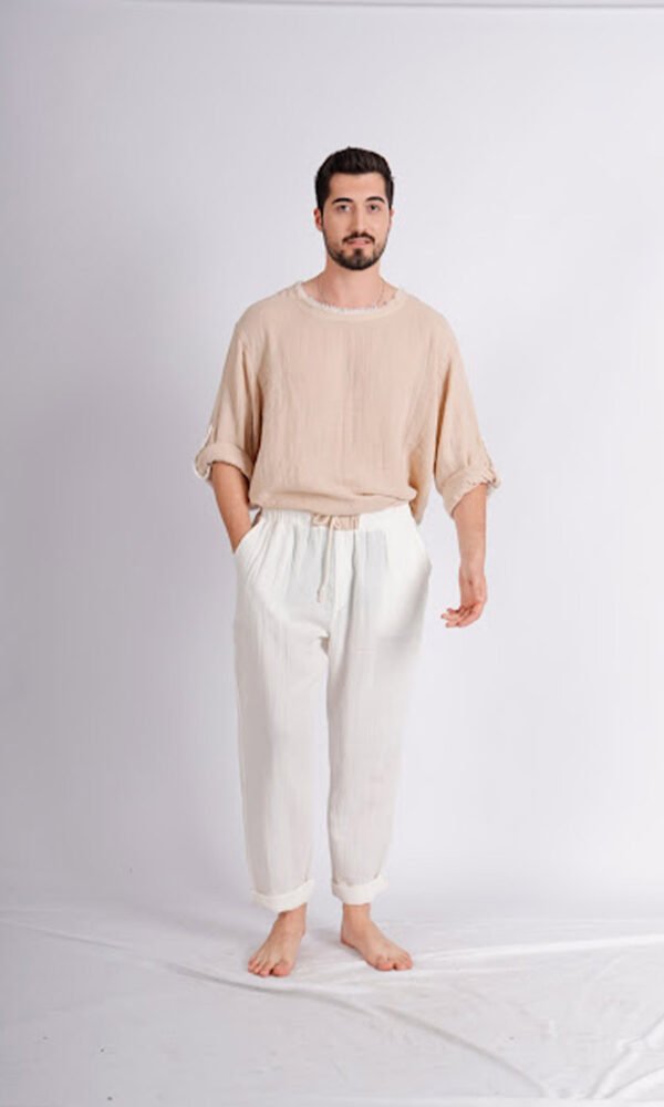 Muslin Beach Dress For Men