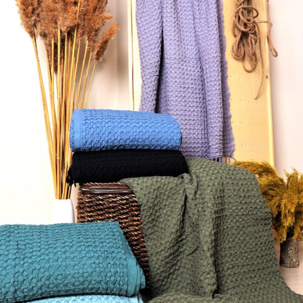 Big Waffle Throw Blanket