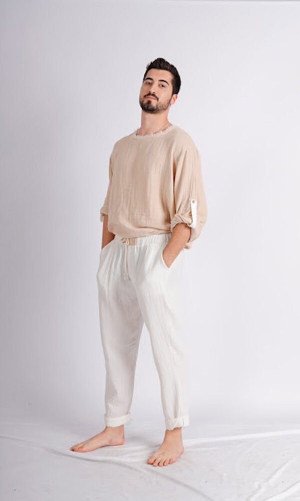 Muslin Beach Dress For Men
