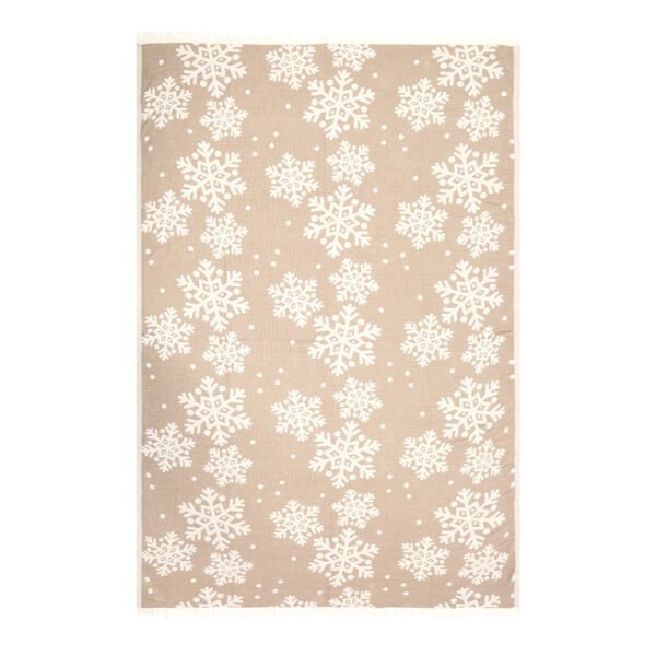Snow Night Turkish Throw Blanket